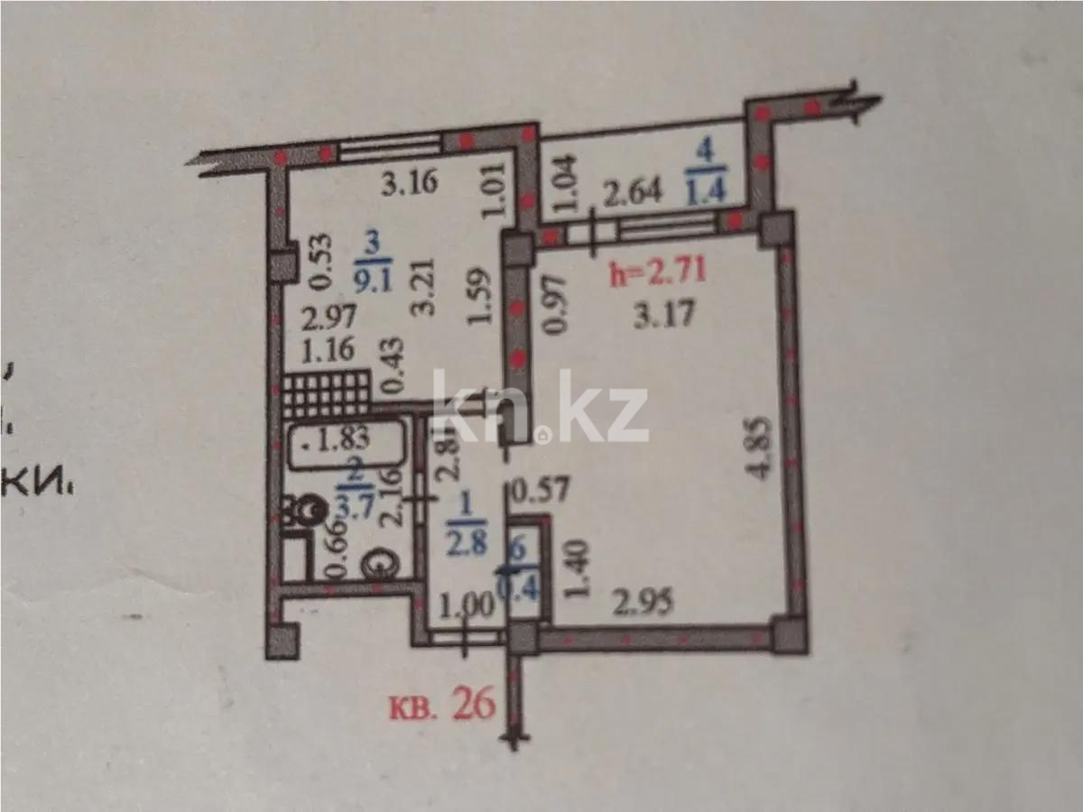 Продажа 1-комнатной квартиры, 33 м², ул. Жунисова, дом  14/3 - Продажа квартир в новостройках Алматы фото 1 из 1