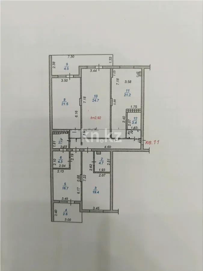 Продажа 4-комнатной квартиры, 145 м², ул. Ушкемпирова, дом  36 - Продажа  четырехкомнатных квартир в новостройках Алматы без посредников с фото фото 7 из 7