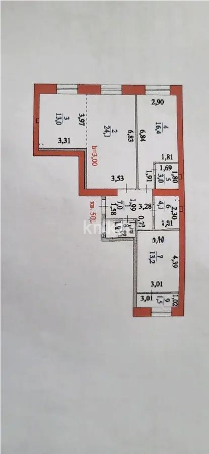 Продажа 3-комнатной квартиры, 84.2 м², ул. Керей, Жанибек хандар, дом  44/2 в Астане
