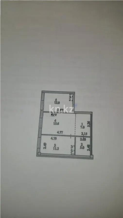 Продажа 2-комнатной квартиры, 50.9 м² в Астане