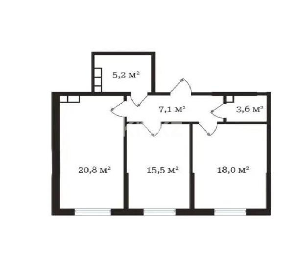 Продажа 3-комнатной квартиры, 70 м², пр. Рыскулова, дом  103/7 стр - Продажа  трехкомнатных квартир в новостройках Алматы без посредников фото 1 из 1
