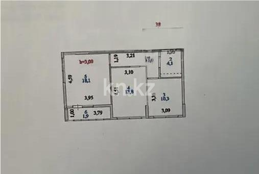 Продажа 2-комнатной квартиры, 59.2 м² в Астане