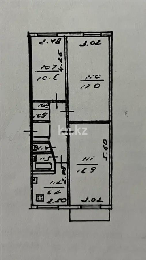 Продажа 3-комнатной квартиры, 61.4 м² - Продажа квартир в Ауэзовском р-не Алматы - страница 3 фото 5 из 5
