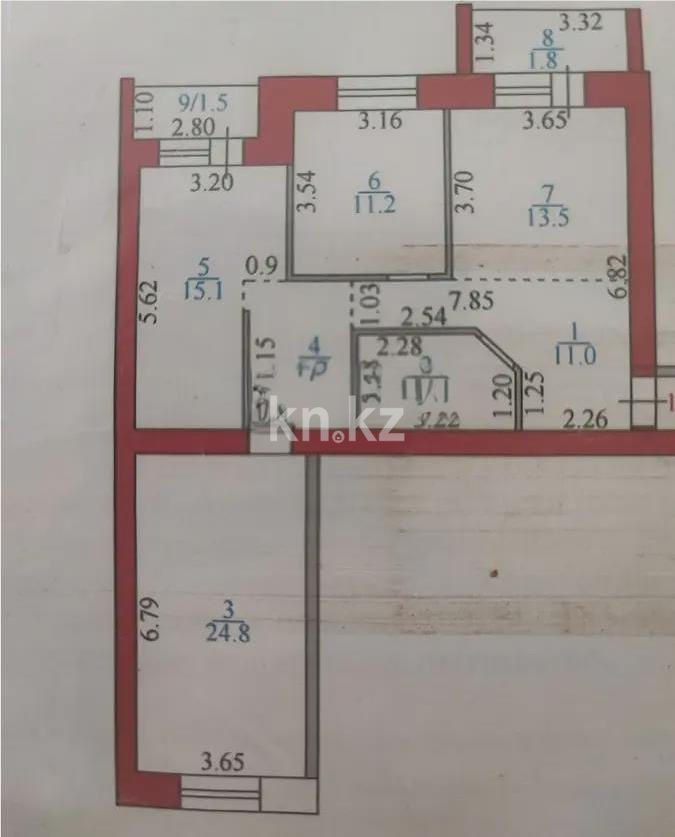 Продажа 3-комнатной квартиры, 92 м² - Продажа трехкомнатных квартир от собственников в Караганде - страница 3 фото 7 из 7