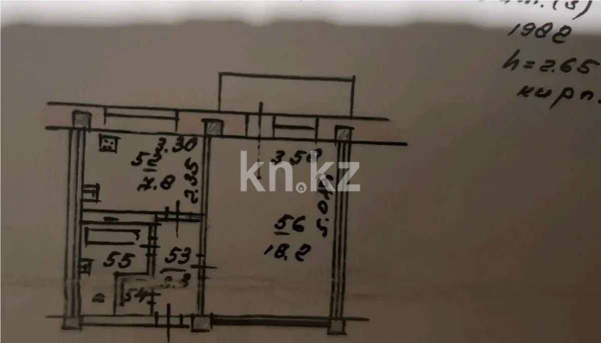 Продажа 1-комнатной квартиры, 33.8 м², мкр. Жулдыз-1, дом  3 - Продажа квартир в Алматы фото 5 из 5