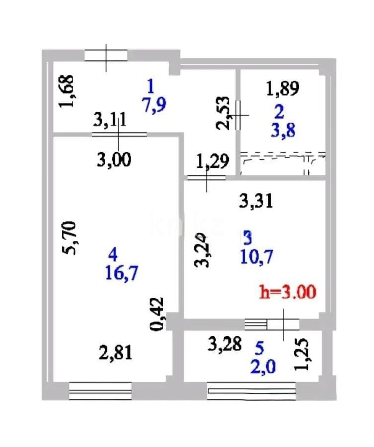 Продажа 1-комнатной квартиры, 42.03 м² в Астане - фото 4