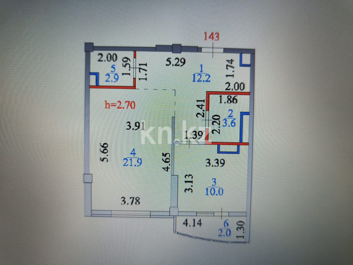 Продажа 1-комнатной квартиры, 52 м², ул. Е-15, дом  9а в Астане - фото 16