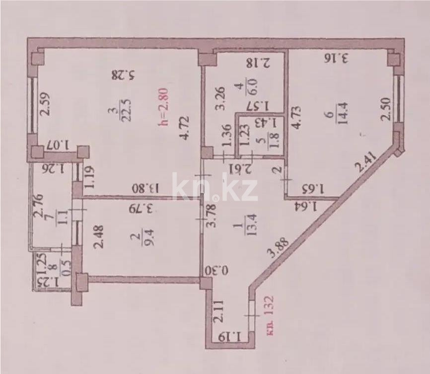 Продажа 2-комнатной квартиры, 69.1 м² - Продажа  двухкомнатных квартир в новостройках Астаны с фото - страница 64 фото 5 из 5