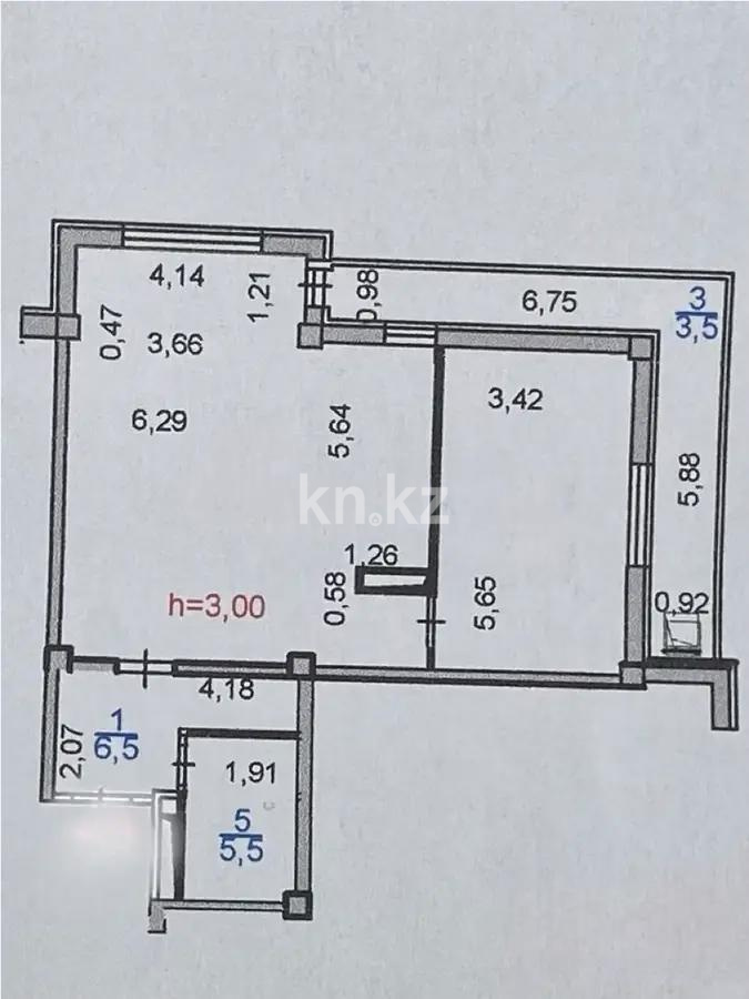 Продажа 2-комнатной квартиры, 76 м², пр. Гагарина, дом  133/2 - Продажа  двухкомнатных квартир в новостройках Алматы с фото фото 1 из 1
