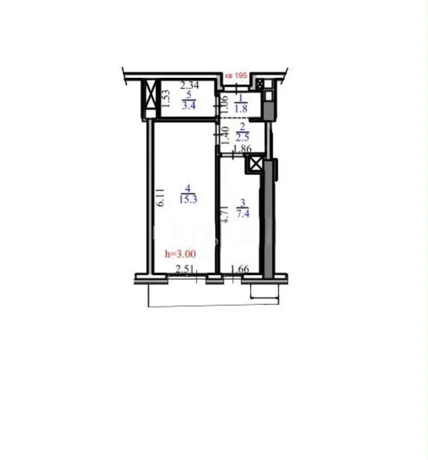 Продажа 1-комнатной квартиры, 30.4 м² в Алматы