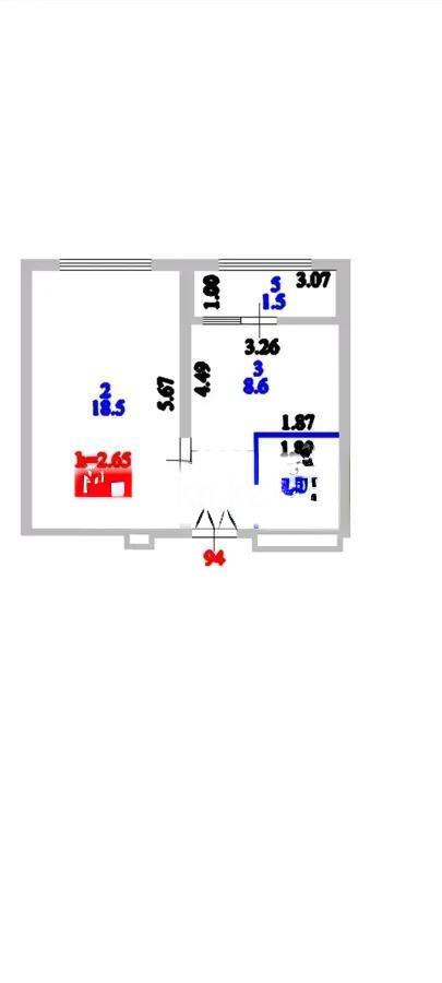 Продажа 1-комнатной квартиры, 35 м², ул. Е-509, дом  11 в Астане - фото 3