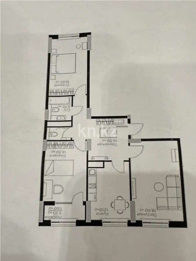 Продажа 3-комнатной квартиры, 84 м², ул. Култегин, дом  4а - Продажа  трехкомнатных квартир в Астане фото 1 из 1
