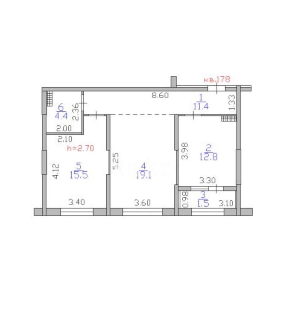 Продажа 2-комнатной квартиры, 65 м² в Алматы - фото 8