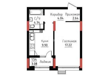 Продажа 1-комнатной квартиры, 39.68 м², пр. Улы Дала, дом  24/4 - Продажа  однокомнатных квартир в Астане без посредников с фото фото 1 из 1