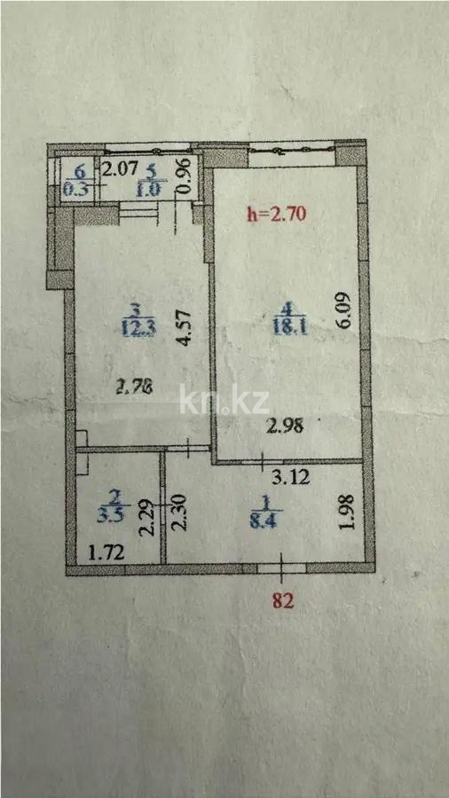 Продажа 1-комнатной квартиры, 43.6 м², ул. Таскескен, дом  17б в Астане - фото 5