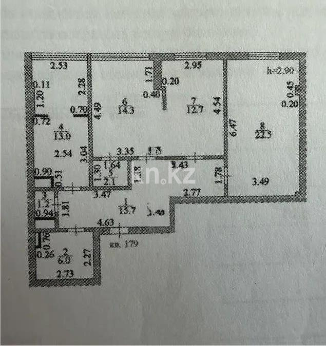 Продажа 3-комнатной квартиры, 87.5 м² в Астане - фото 9