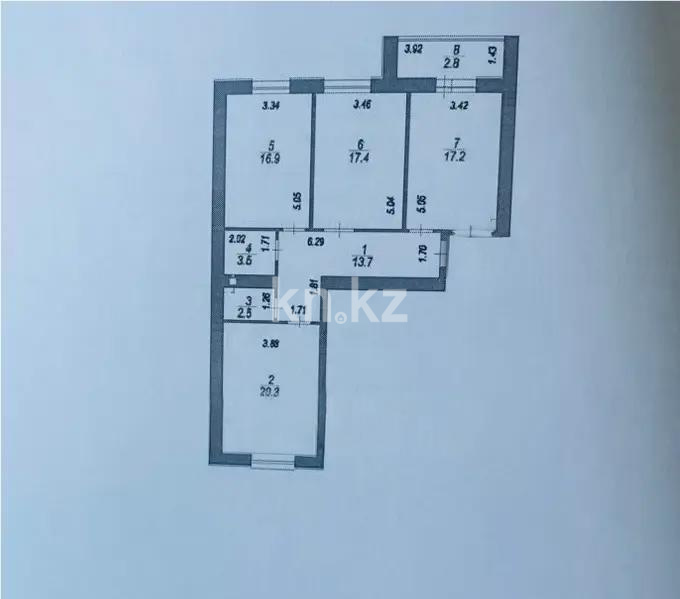 Продажа 3-комнатной квартиры, 94.3 м² - Продажа квартир в р-не Сарайшык Астаны - страница 50 фото 1 из 1