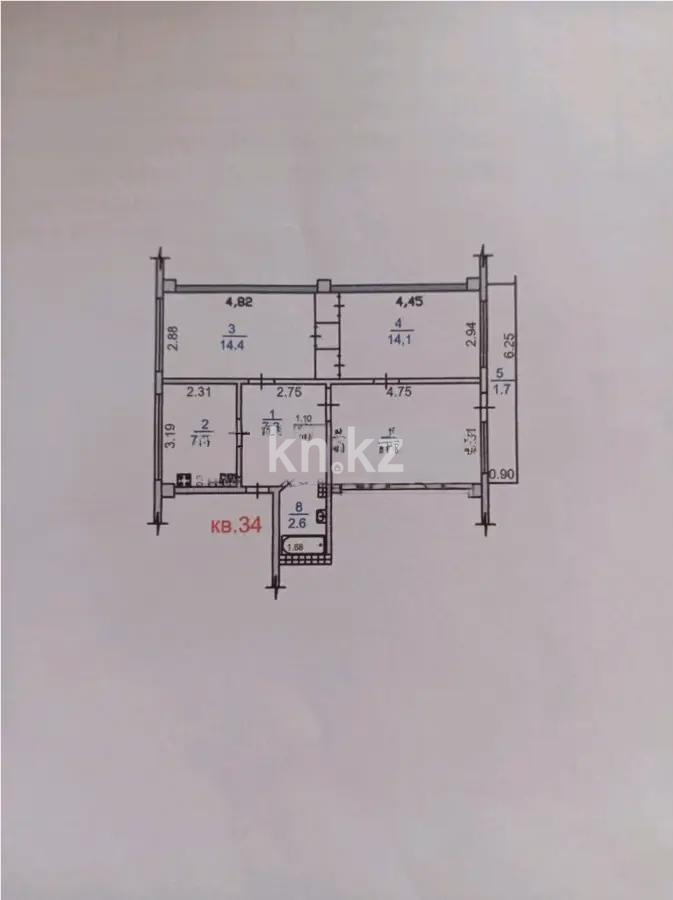 Продажа 3-комнатной квартиры, 66 м² - Продажа недвижимости в Казахстане - страница 9 фото 1 из 1