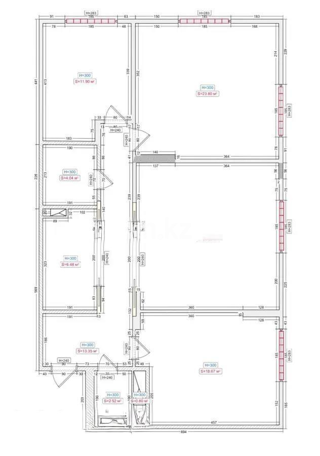 Продажа 4-комнатной квартиры, 109 м² - Продажа четырехкомнатных квартир в р-не Есиль Астаны фото 1 из 1
