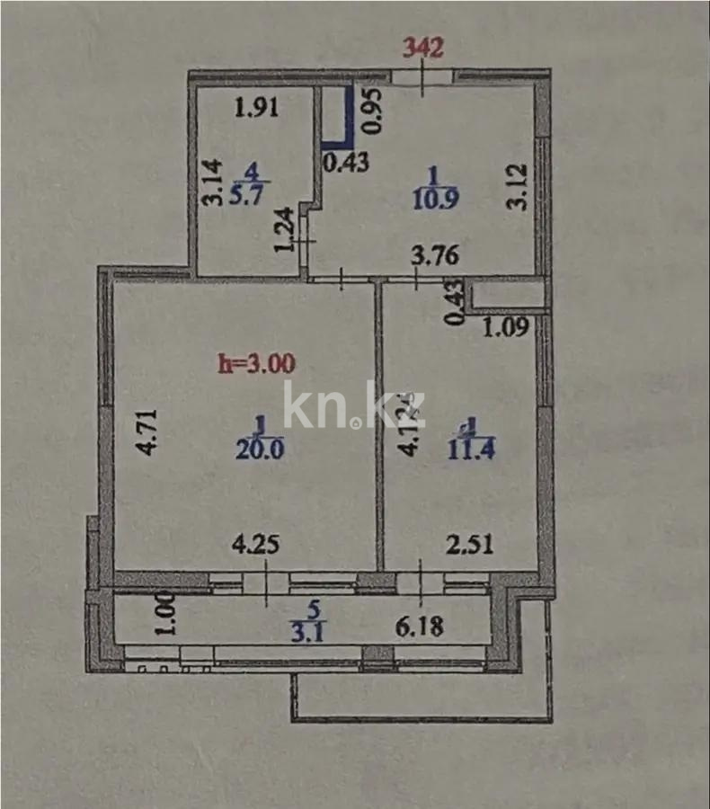 Продажа 1-комнатной квартиры, 52 м² в Астане - фото 4