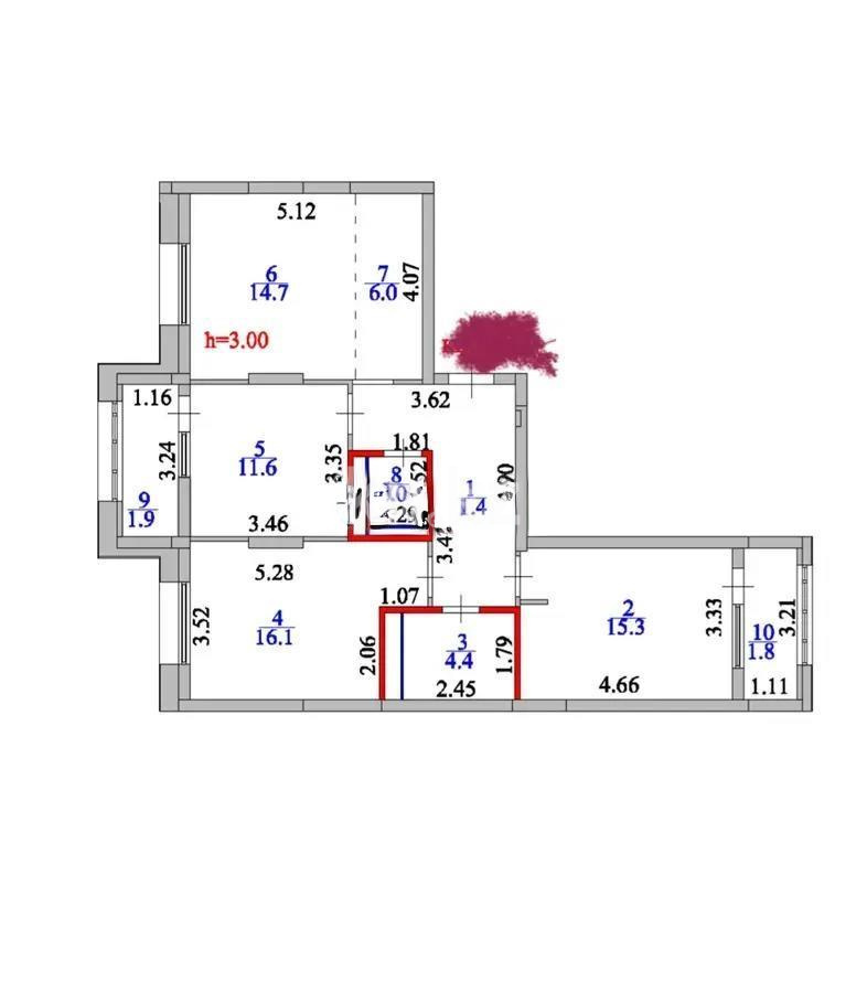 Продажа 4-комнатной квартиры, 86 м², ул. Култегин, дом  10 - Продажа  четырехкомнатных квартир в новостройках Астаны без посредников с фото фото 10 из 10