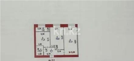 Продажа 2-комнатной квартиры, 62.5 м², ул. Айтматова, дом  77/7 - Продажа  двухкомнатных квартир в новостройках Астаны с фото фото 1 из 1