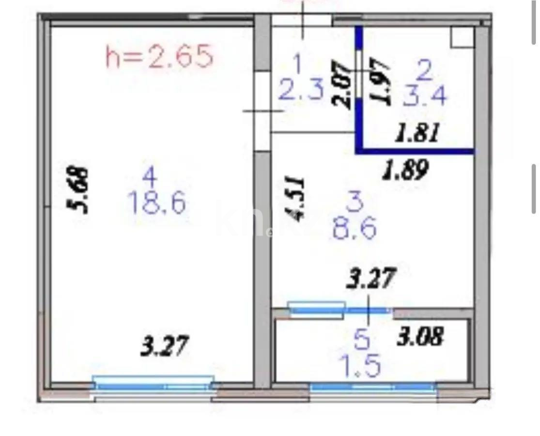 Продажа 1-комнатной квартиры, 34.4 м² - Продажа однокомнатных квартир в Астане - страница 2 фото 3 из 3