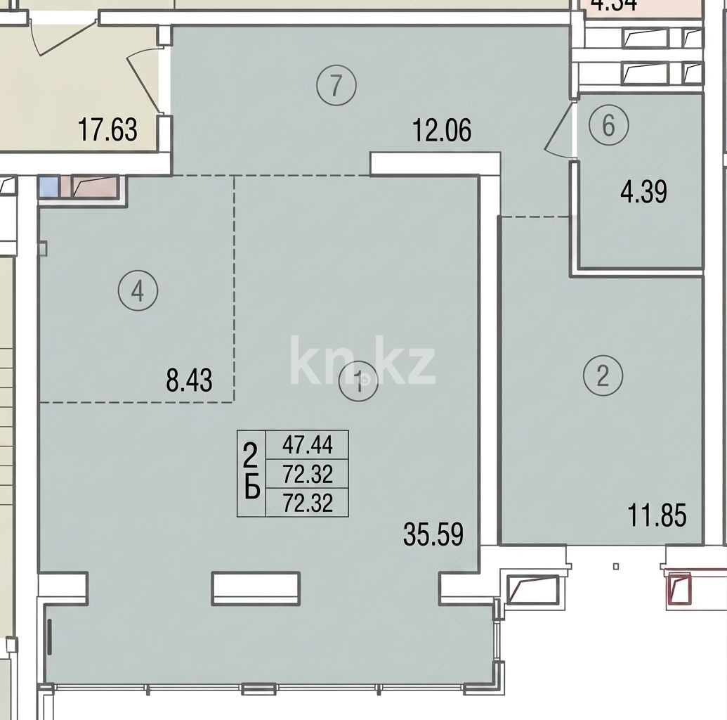 Продажа 2-комнатной квартиры, 70 м² - Недвижимость в Казахстане - страница 3 фото 9 из 9