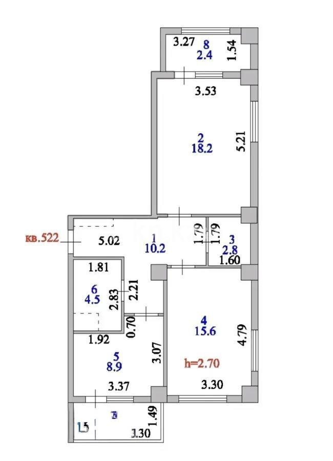 Продажа 2-комнатной квартиры, 64 м², ул. Жургенова, дом  19 - Продажа  двухкомнатных квартир в новостройках Астаны без посредников фото 1 из 1