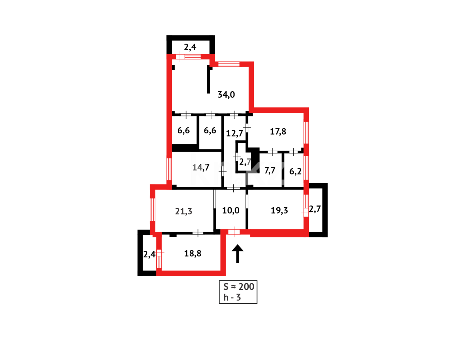 Продажа 5-комнатной квартиры, 185.9 м² - Продажа квартир в новостройках Астаны с фото - страница 216 фото 24 из 24