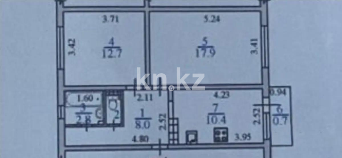 Продажа 2-комнатной квартиры, 55 м² - Продажа квартир в Алматы - страница 2 фото 3 из 3