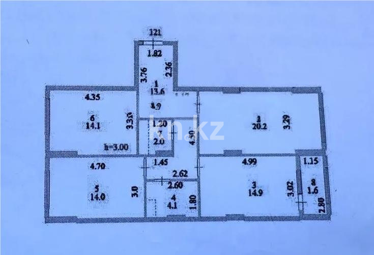 Продажа 3-комнатной квартиры, 84.5 м², ул. Култегин, дом  4а - Продажа квартир в Казахстане фото 1 из 1