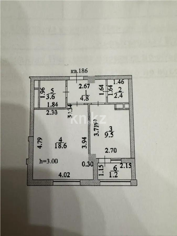 Продажа 1-комнатной квартиры, 40.1 м², пр. Улы Дала, дом  58/1 - Продажа квартир в Казахстане фото 4 из 4