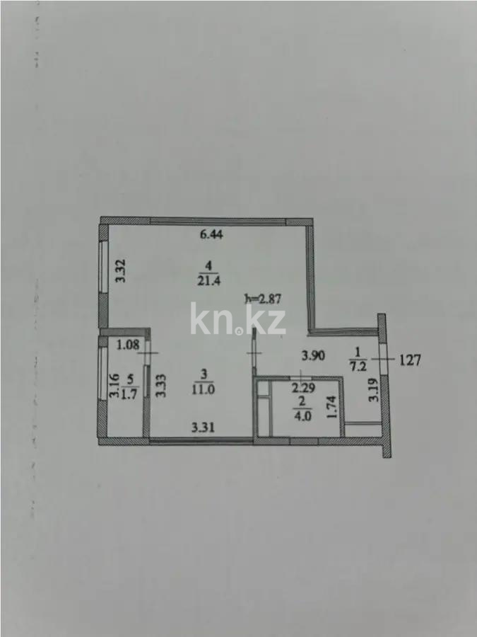 Продажа 1-комнатной квартиры, 45.3 м² - Продажа однокомнатных квартир в монолитно-каркасном доме в Астане - страница 3 фото 2 из 2
