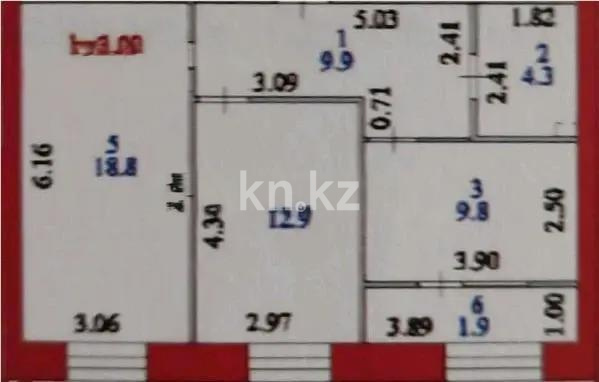Продажа 2-комнатной квартиры, 57.92 м², ул. Керей, Жанибек хандар, дом  44/6 - Продажа квартир в новостройках Астаны без посредников с фото фото 1 из 1