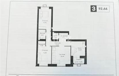 Продажа 3-комнатной квартиры, 93 м² - Продажа трехкомнатных квартир от собственников в Казахстане - страница 2 фото 4 из 4