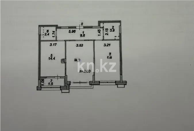 Продажа 2-комнатной квартиры, 65.7 м² - Продажа двухкомнатных квартир в Астане - страница 4 фото 1 из 1