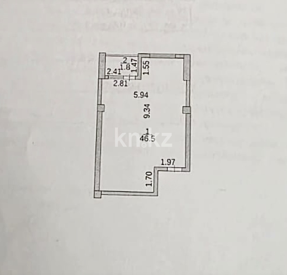 Продажа 1-комнатной квартиры, 48.3 м² - Продажа недвижимости в Караганде фото 2 из 5
