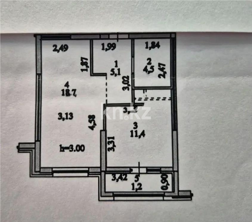 Продажа 1-комнатной квартиры, 40.9 м² - Продажа  однокомнатных квартир в новостройках Астаны - страница 6 фото 5 из 5