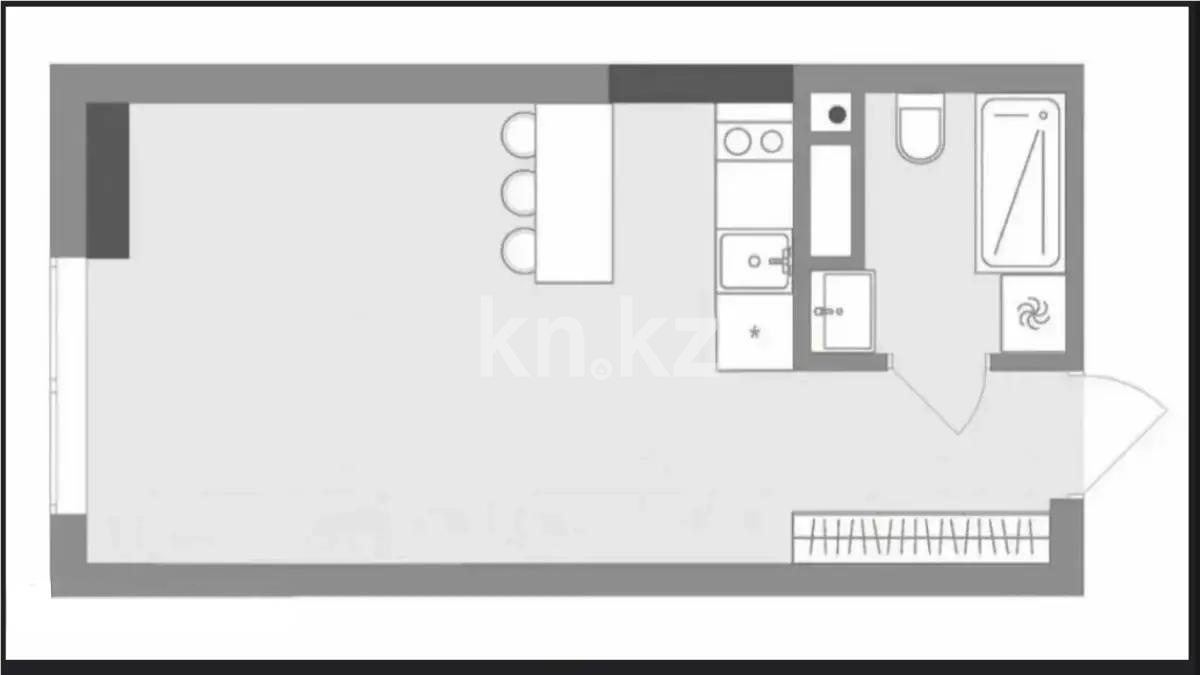 Продажа 1-комнатной квартиры, 35 м², ул. Момышулы, дом  100 стр - Продажа квартир в Алматы без посредников фото 1 из 1