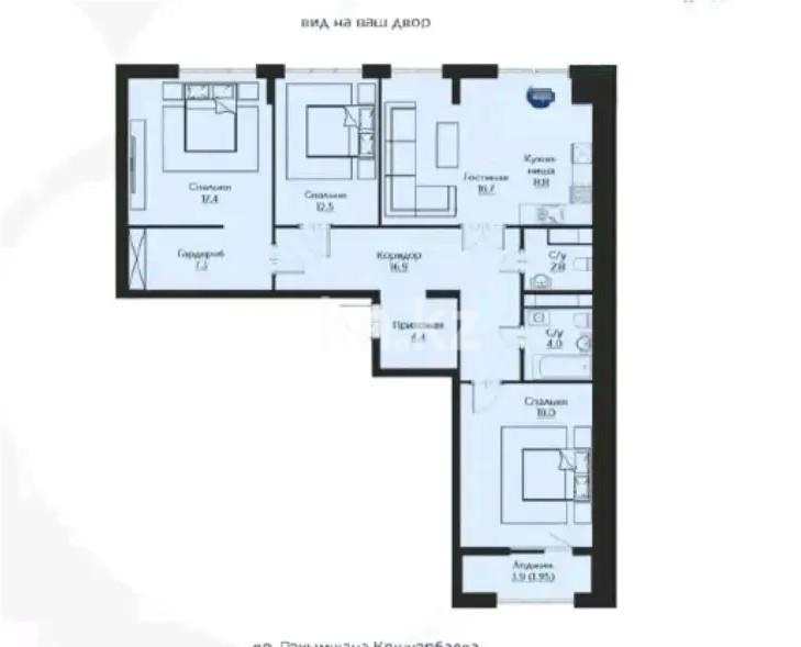 Продажа 4-комнатной квартиры, 112 м² - Продажа недвижимости в Астане - страница 7 фото 1 из 1