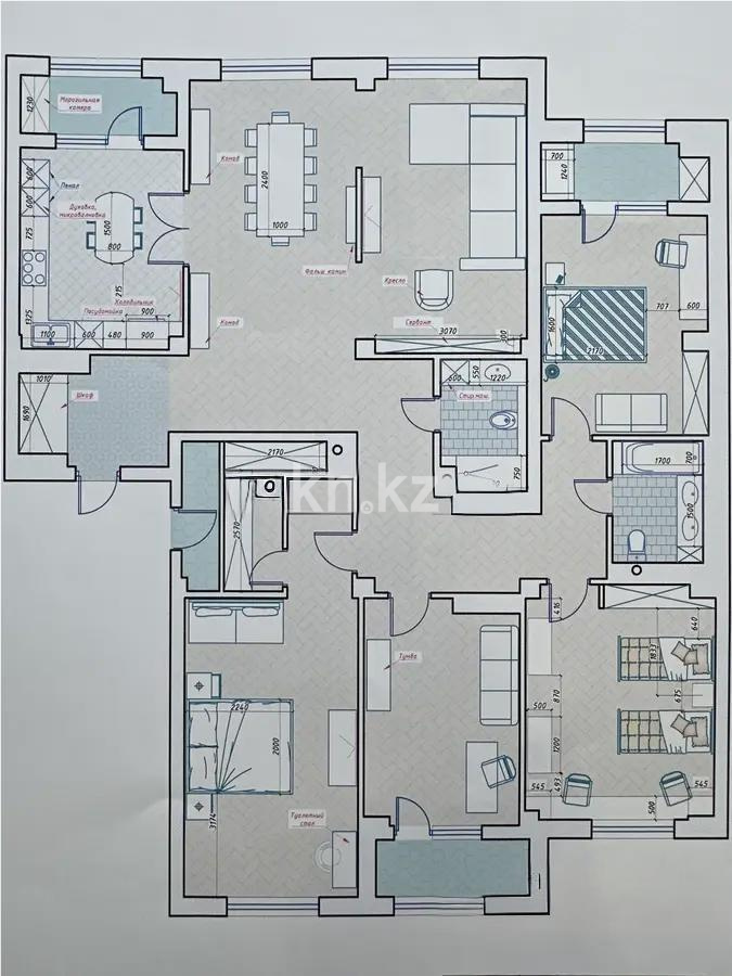 Продажа 6-комнатной квартиры, 186.5 м², пр. Туран, дом  22 - Продажа квартир в Казахстане фото 1 из 1