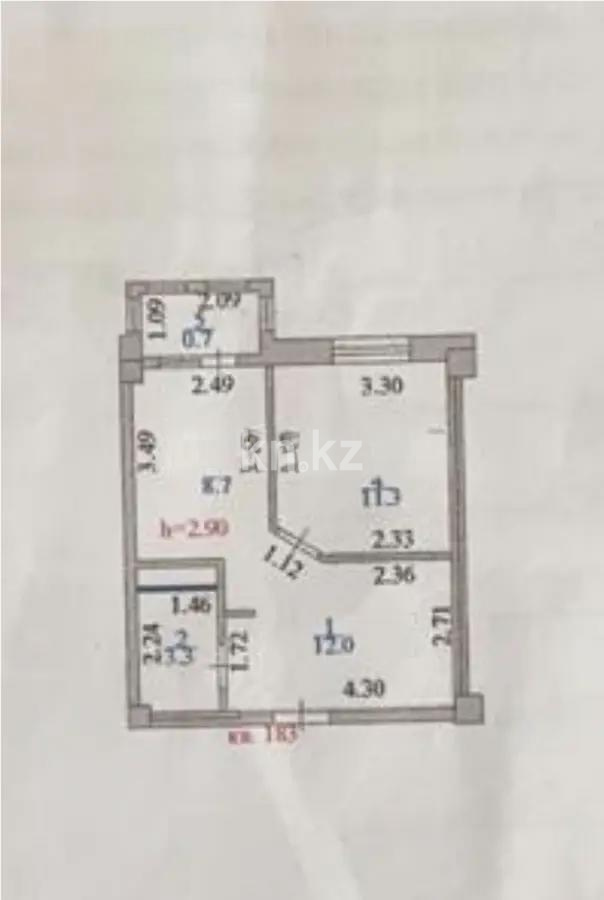 Продажа 1-комнатной квартиры, 36 м², ул. Омарова, дом  27 - Продажа квартир в Астане фото 3 из 3