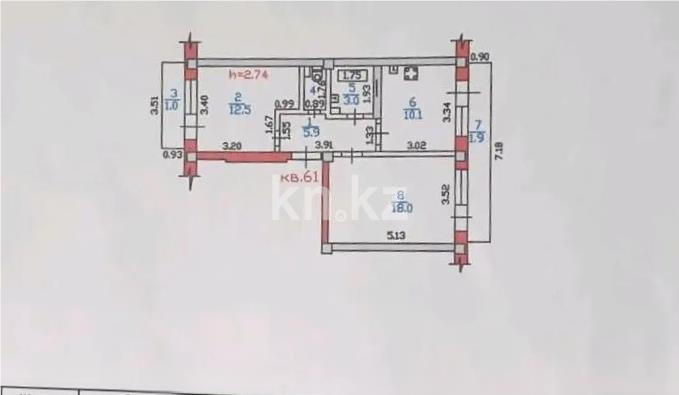 Продажа 2-комнатной квартиры, 54 м² в Алматы - фото 5