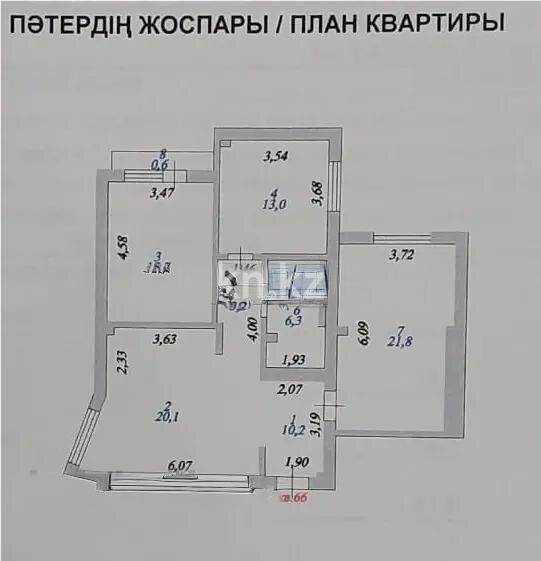 Продажа 3-комнатной квартиры, 92 м² в Астане - фото 7