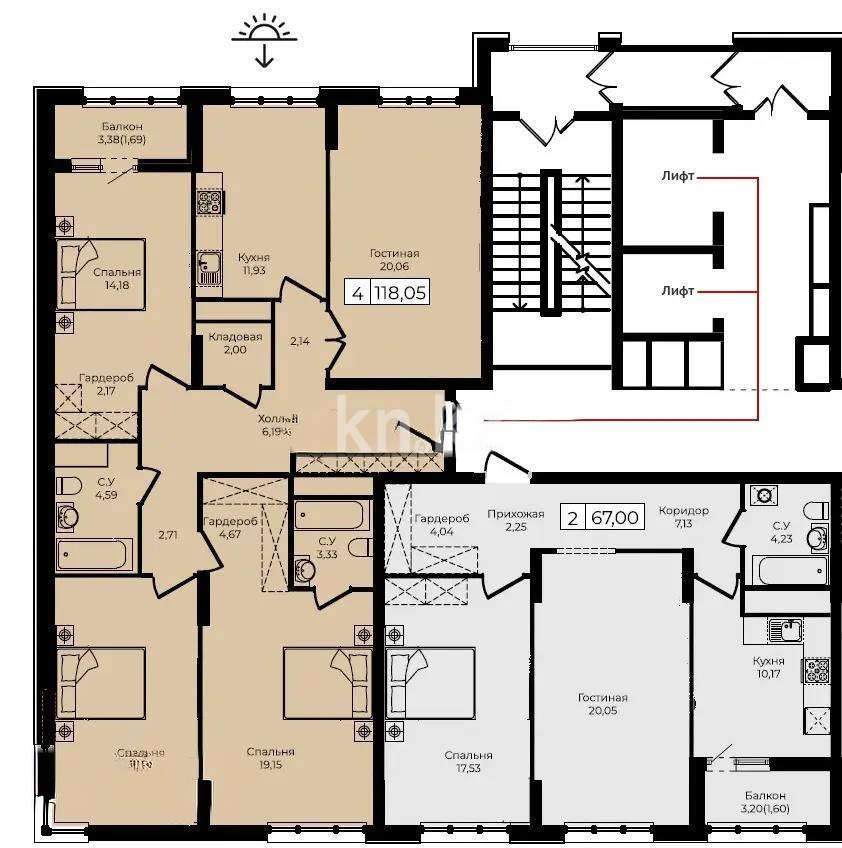 Продажа 4-комнатной квартиры, 120 м², ул. Анет баба, дом  4 - Продажа квартир в Астане фото 1 из 1