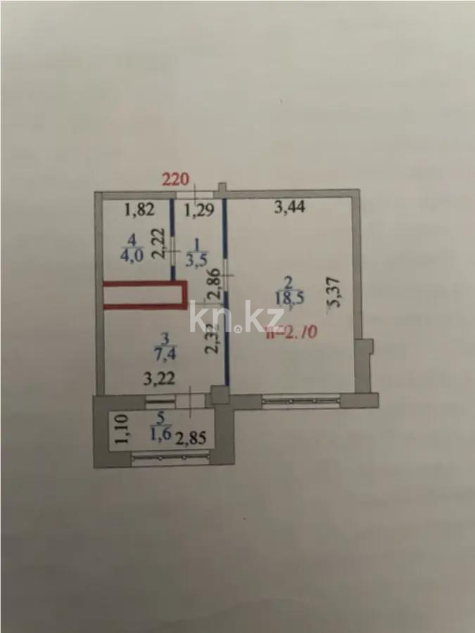 Продажа 1-комнатной квартиры, 36 м², ул. Мухамедханова, дом  17 - Продажа квартир в Астане без посредников фото 4 из 4