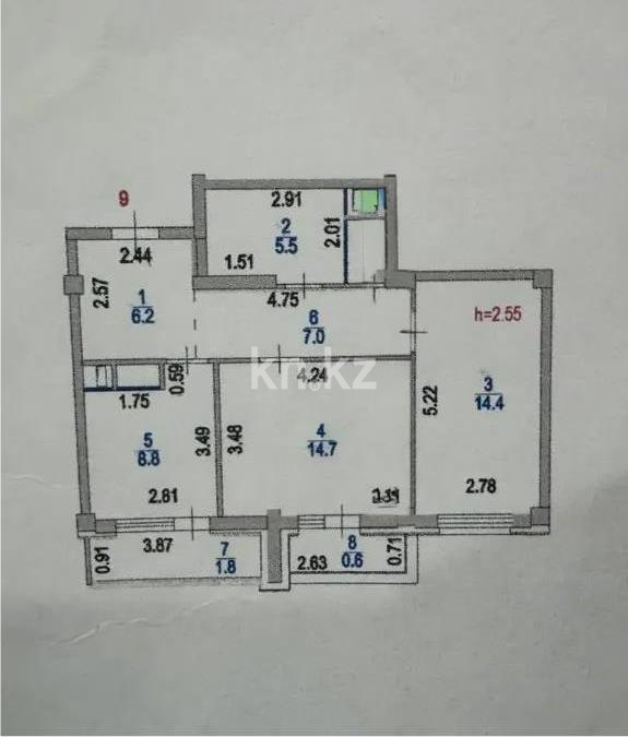 Продажа 2-комнатной квартиры, 60 м² - Продажа  двухкомнатных квартир в новостройках Астаны - страница 4 фото 5 из 5