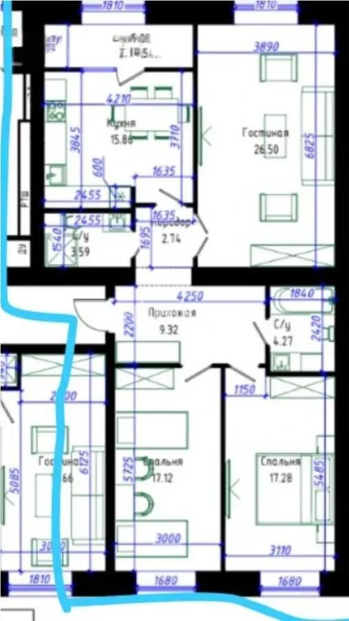 Продажа 3-комнатной квартиры, 99.22 м², пр. Тауелсыздык, дом  25/1 стр - Продажа  трехкомнатных квартир в Астане без посредников с фото фото 1 из 1
