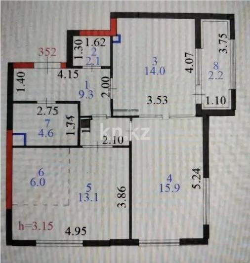 Продажа 3-комнатной квартиры, 67 м² в Астане - фото 4